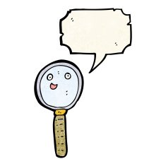Cartoon Magnifying Glass N35