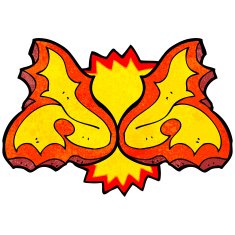 cartoon flame design element N5