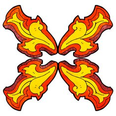 cartoon flame design element N6