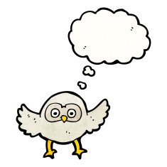 Cartoon Owl N179