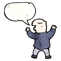 cartoon talking man N44