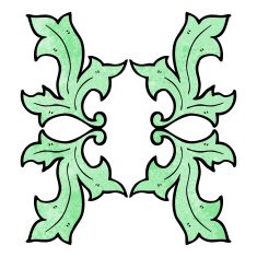 cartoon decorative nature themed florals N10