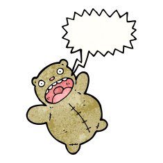 crazy teddy bear cartoon N2