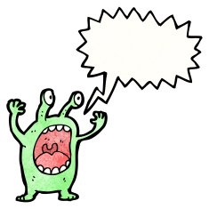 cartoon shouting alien N6