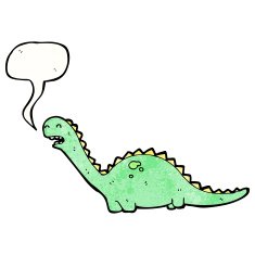 cartoon dinosaur N183