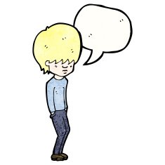 cartoon blond teenager N2