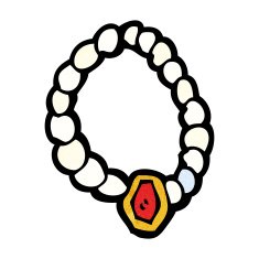 Cartoon Pearl Necklace N6