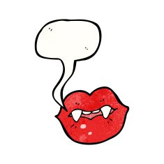 sexy vampire lips cartoon N4