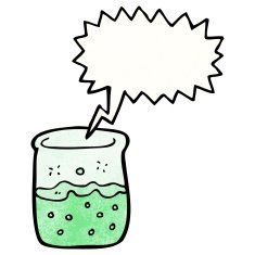 Cartoon Chemical Beaker N5