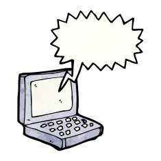 Cartoon Laptop Computer N27