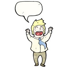 cartoon excited office man N4