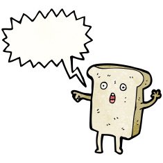 slice of bread cartoon character N8