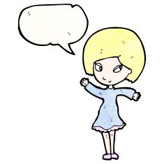 pretty blond girl cartoon N4
