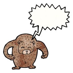 big loud friendly bear cartoon N2