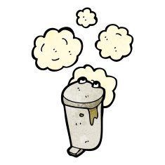 smelly old bin cartoon N5