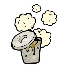 smelly old bin cartoon N6