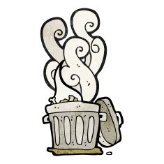 smelly old bin cartoon N8