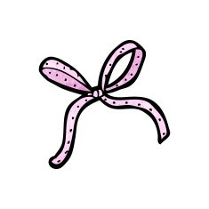 decorative ribbon bow cartoon N4