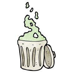 old garbage can cartoon N9