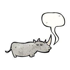 cartoon rhinoceros N5