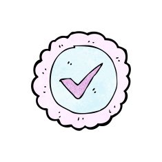 cartoon tick symbol N12