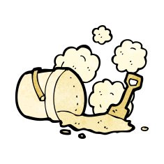bucket and spade cartoon N3