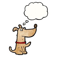 cartoon little dog N123