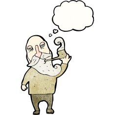 old man smoking pipe cartoon N2
