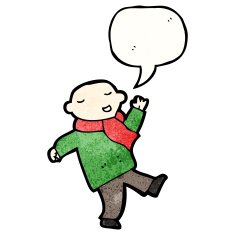 cartoon dancing bald man N4