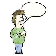 Cartoon Man Talking N13