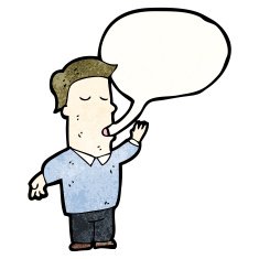 Cartoon Man Talking N14