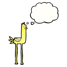 funny cartoon bird N211