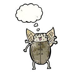 cartoon old man beetle N4