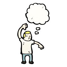 cartoon man doing karate chop N2