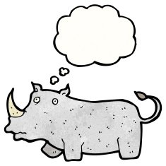 cartoon rhinoceros N6