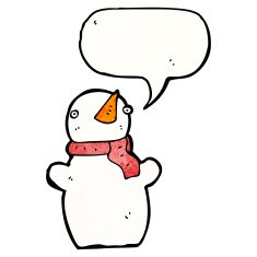 Cartoon Snowman N103