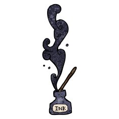 cartoon ink pot N5
