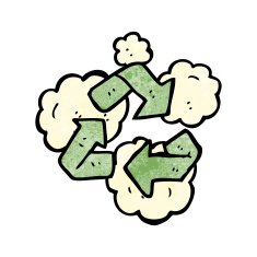 recycling symbol cartoon N2