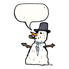 funny snowman cartoon N3