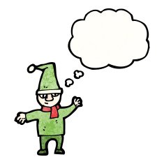 Cartoon Christmas Elf N110