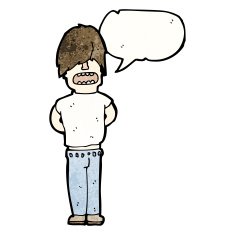 cartoon fashionable teenager N2