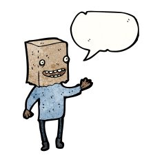 ugly man with bag on head N4