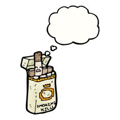 cartoon cigarette packet N2
