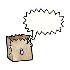 paper bag cartoon character N15