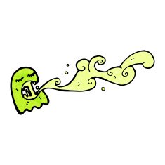 cartoon slimy ghost N15
