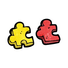 cartoon puzzle piece N6