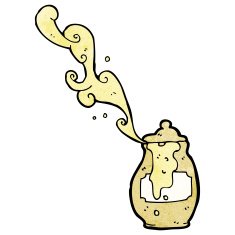 old clay honeypot cartoon N9