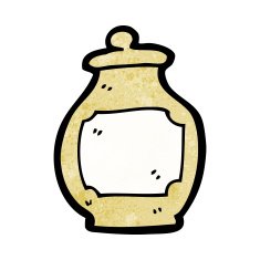 old clay honeypot cartoon N11