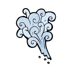 cartoon water splash design element N2