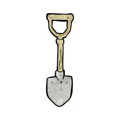 Cartoon Shovel N29